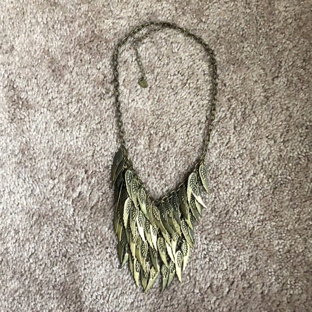 Fun statement necklace with angel wing details